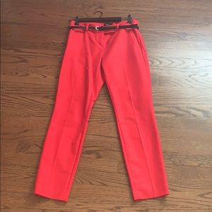 red dalia pants